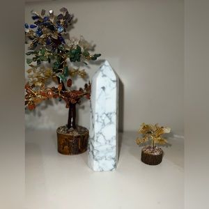 White Howlite Tower